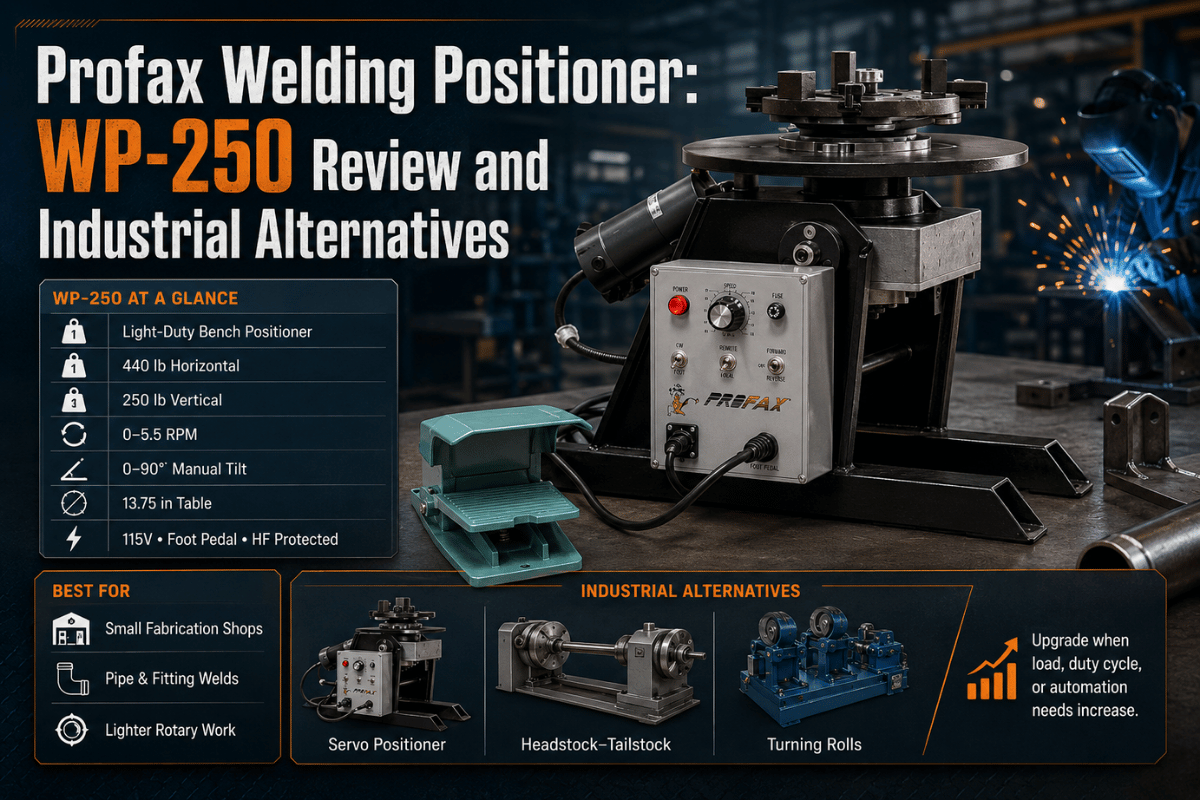 Profax Welding Positioner: WP-250 Review and Industrial Alternatives
