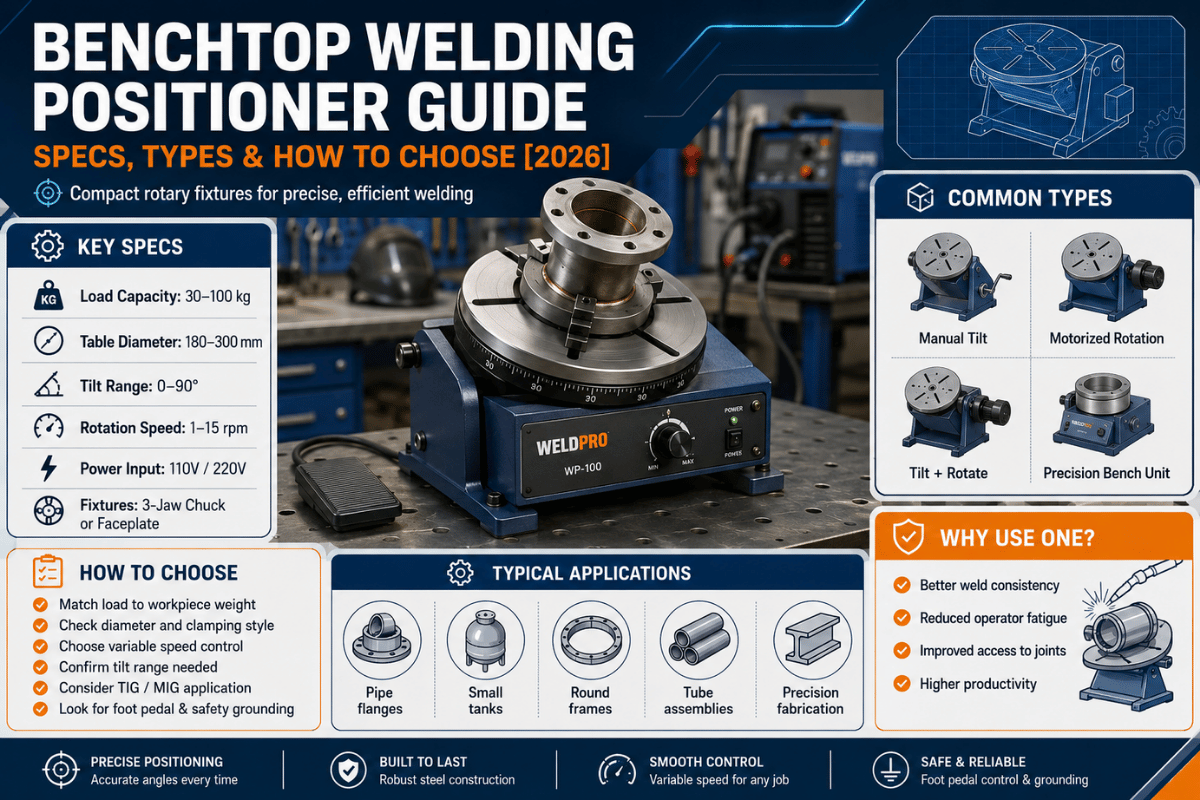 Benchtop Welding Positioner Guide: Specs, Types & How to Choose [2026]