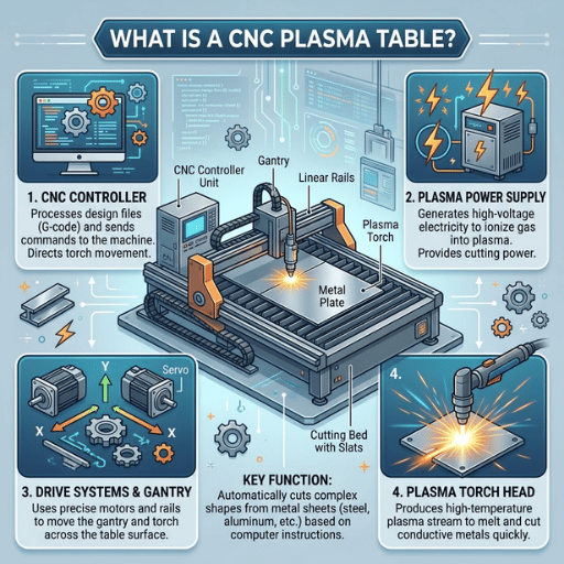 Qu'est-ce qu'une table de découpe plasma CNC ?