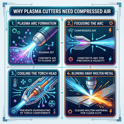 Why Plasma Cutters Need Compressed Air