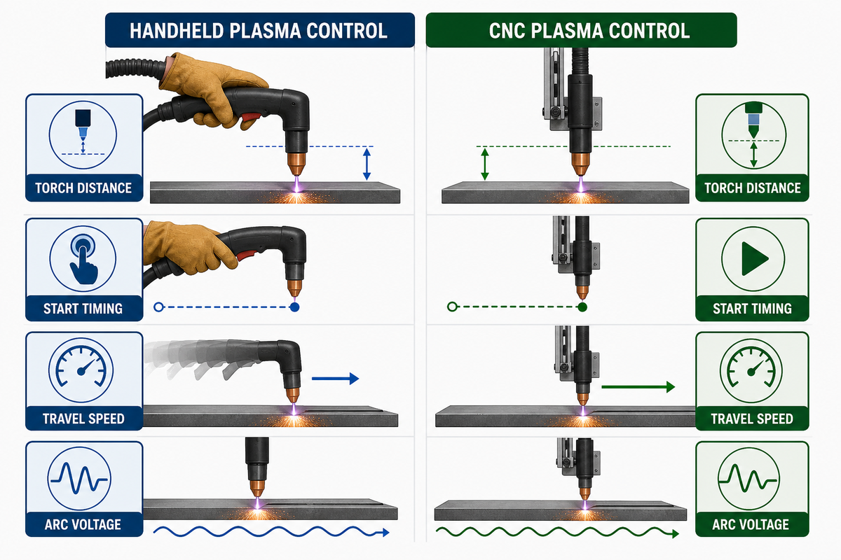 Handheld vs CNC: When Height, Delay, and Arc Voltage Enter — RESIZE