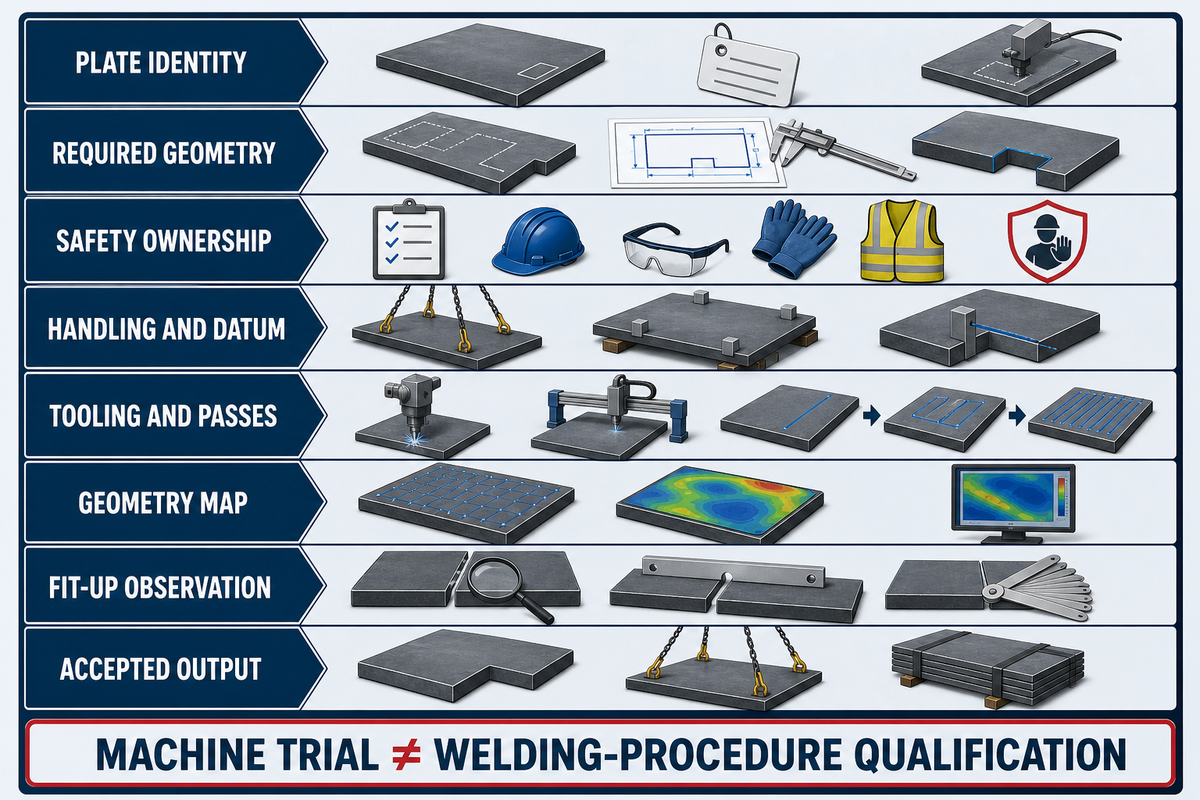 Heavy-plate sample-run acceptance protocol