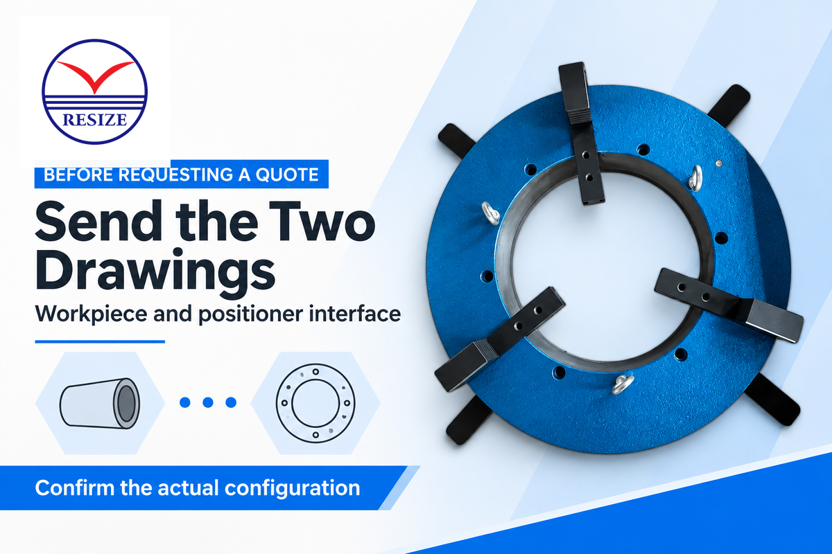 Send workpiece and mounting drawings so the supplier can confirm the jaw mechanism and installed limits.