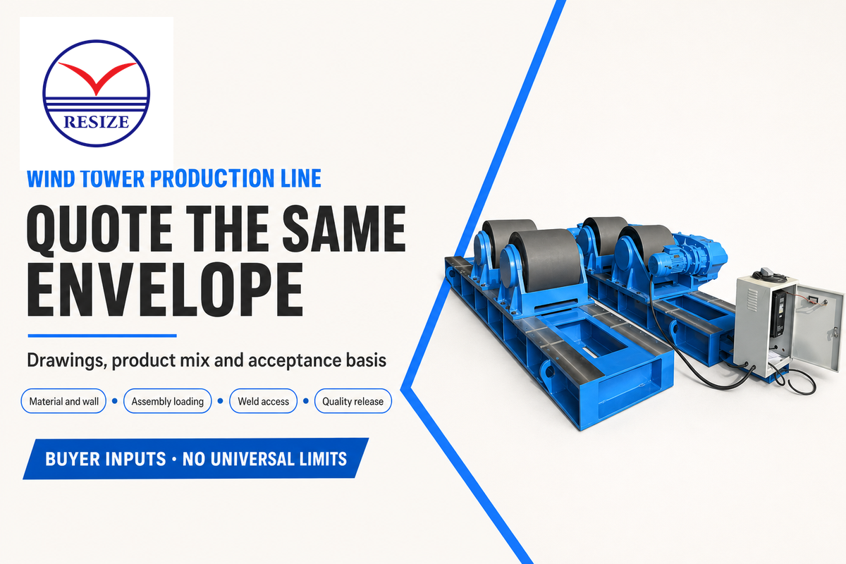 Rotator assembly beside quotation inputs for materials, loading, access and quality release.